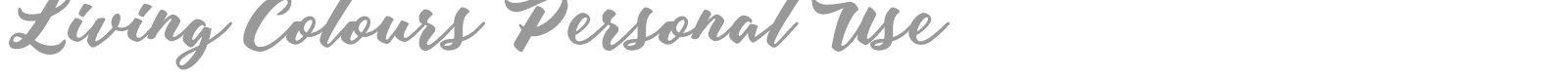 Living Colours font preview